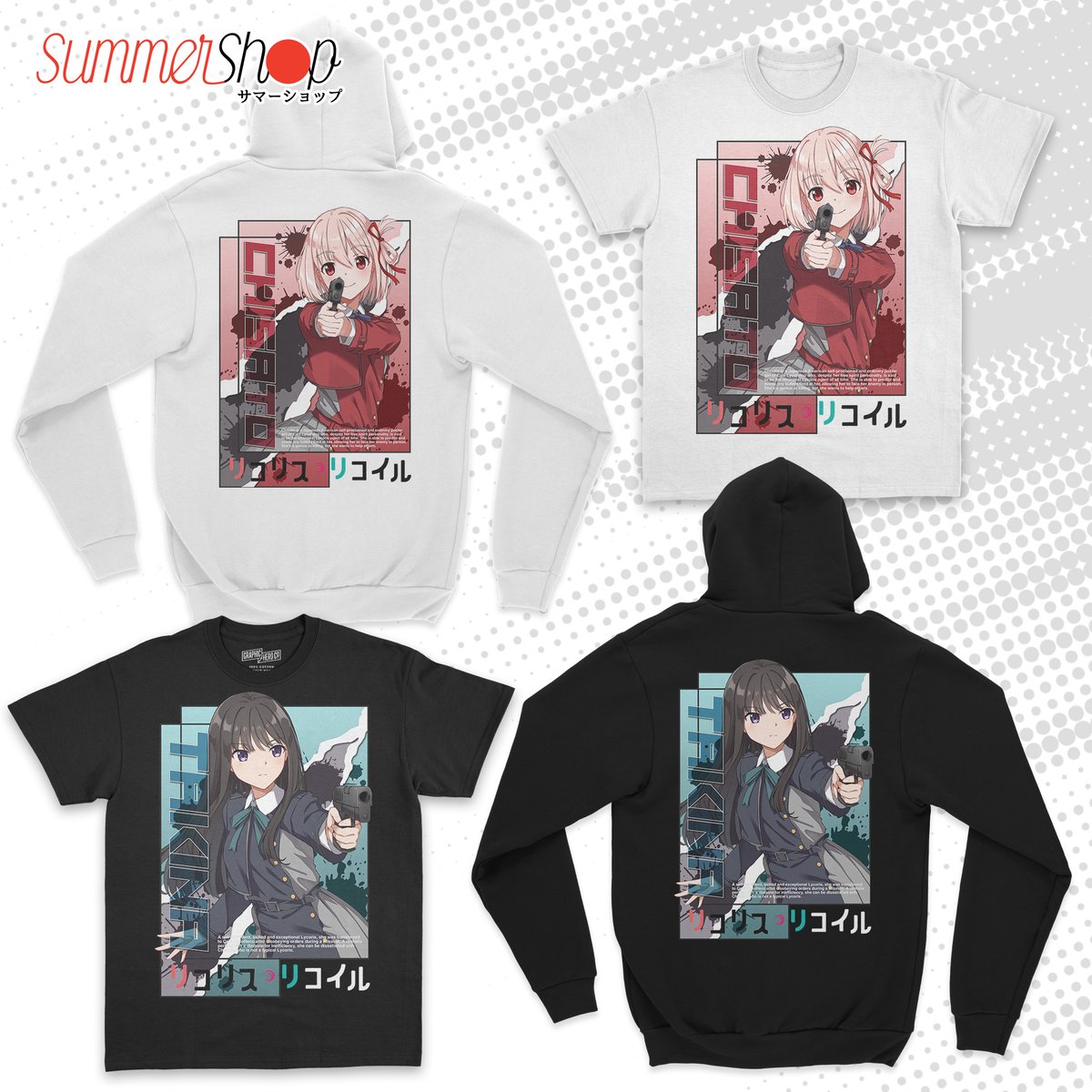 Lycoris Recoil Chisato x Takina T Shirt & Hoodie